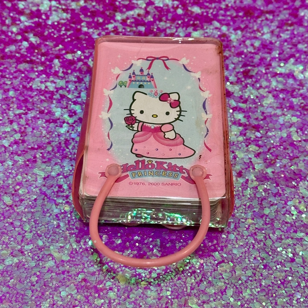 Vintage Hello Kitty Princess Playing Cards w/ Original Case: Sanrio 2000 - Picture 2 of 3